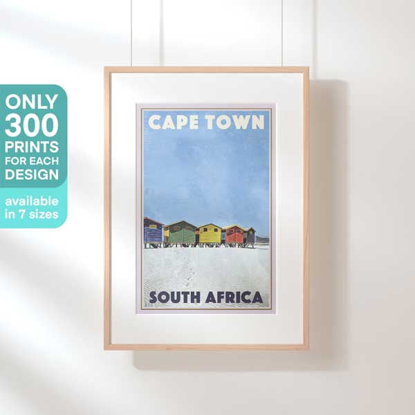 Limited Edition Cape Town poster | Beach Boxes by Alecse