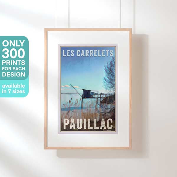 Limited Edition Pauillac poster of Medoc