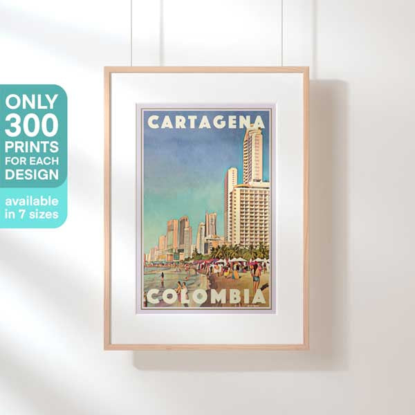 Limited Edition Cartagena poster | The Beach by Alecse