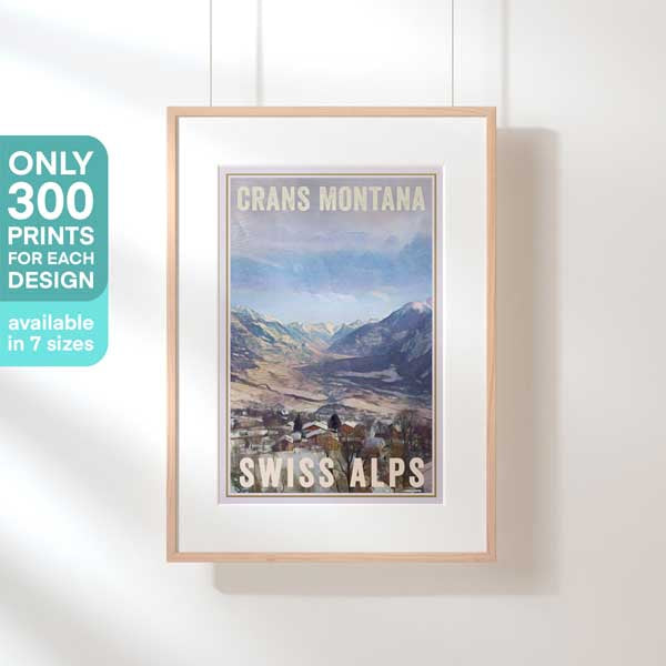Limited Edition Crans Montana poster