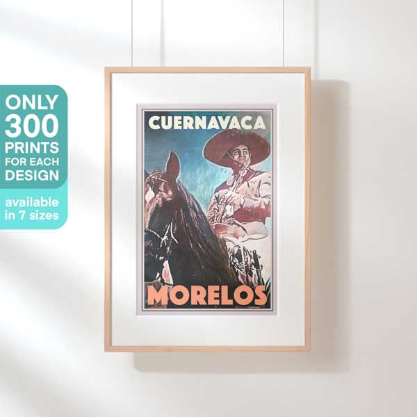 Limited Edition Mexico poster of Cuernavaca in Morelos County