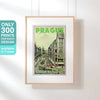 Affiche de Prague verte en édition limitée par Alecse | 300ex