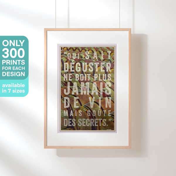 Limited Edition Bordeaux poster | Dali's Wine quote on wine