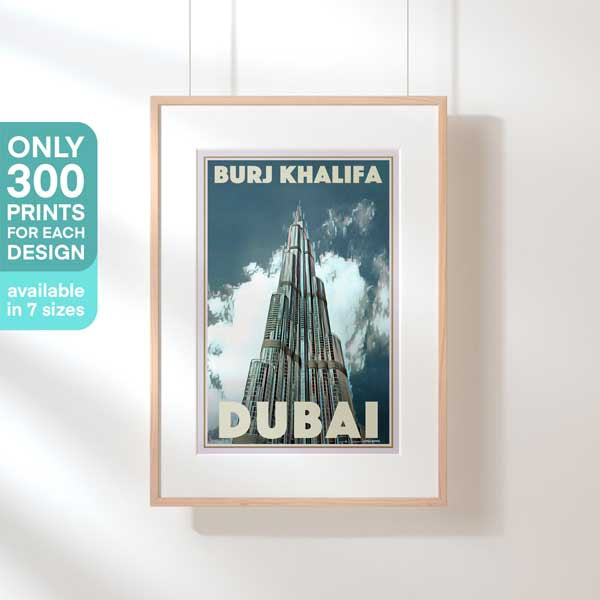 Limited Edition Dubai poster | Burj Khalifa 2 by Alecse