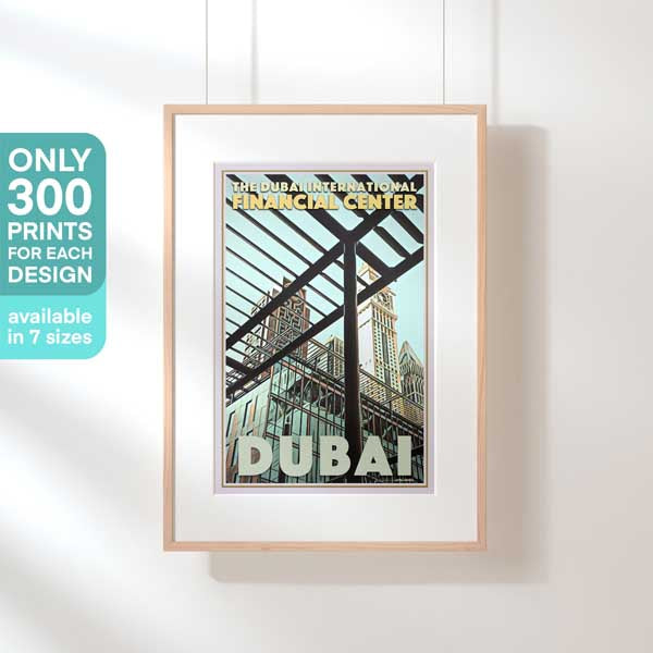 Limited Edition Dubai poster | Financial District by Alecse