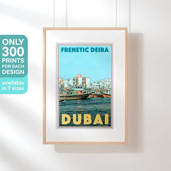 Limited Edition poster of Dubai | Frenetic Deira by Alecse