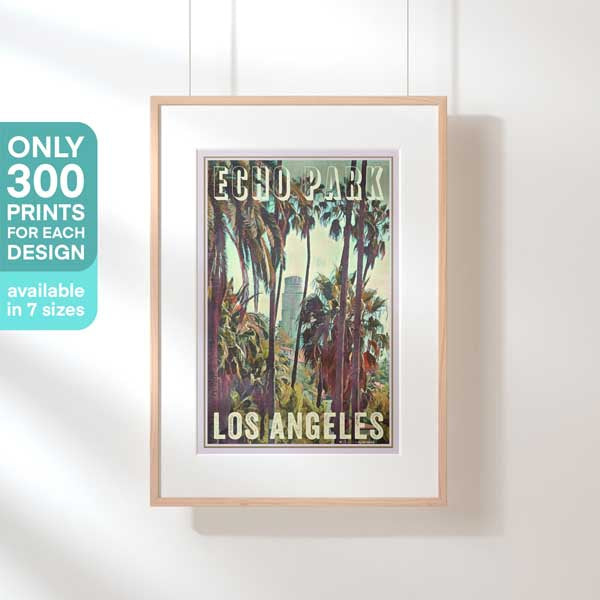 Affiche Los Angeles en édition limitée Echo Park par Alecse