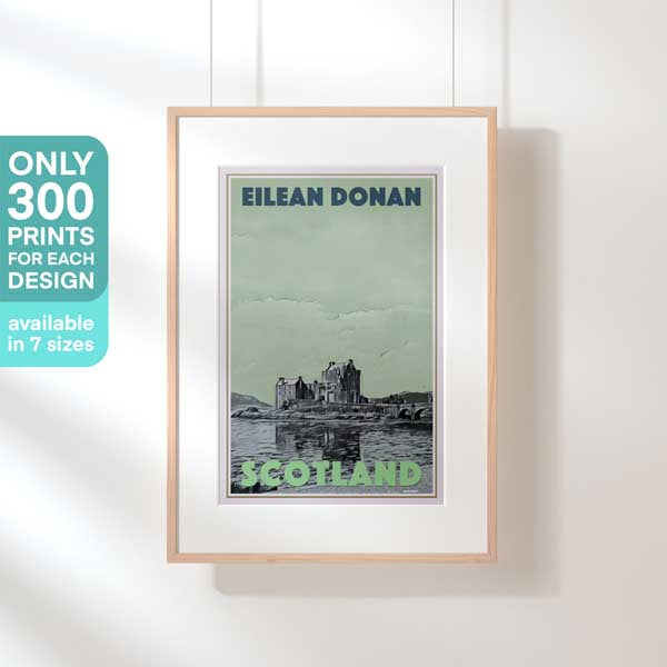 Limited Edition Scotland poster of Eilean Donan Castle