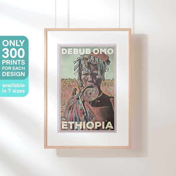 Debub Omo Poster | Ethiopia travel poster of Debub Omo – My Retro Poster