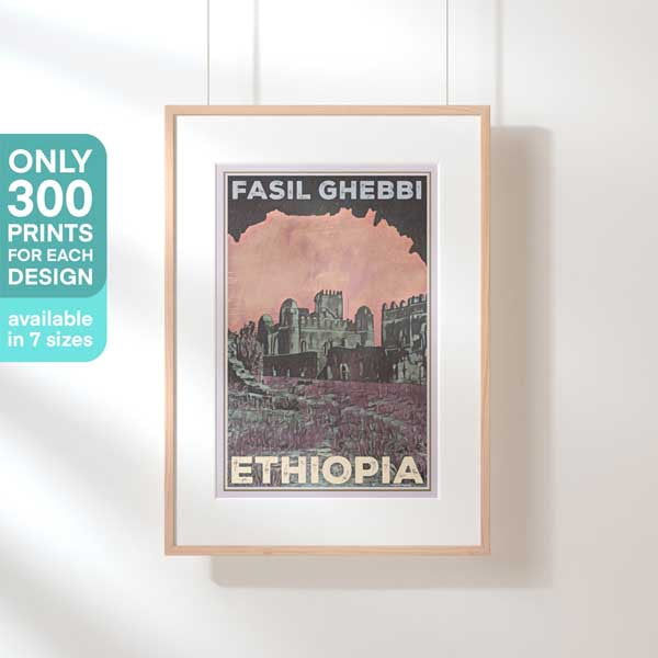 Limited Edition Ethiopia Travel Poster | Fasil Ghebbi by Alecse