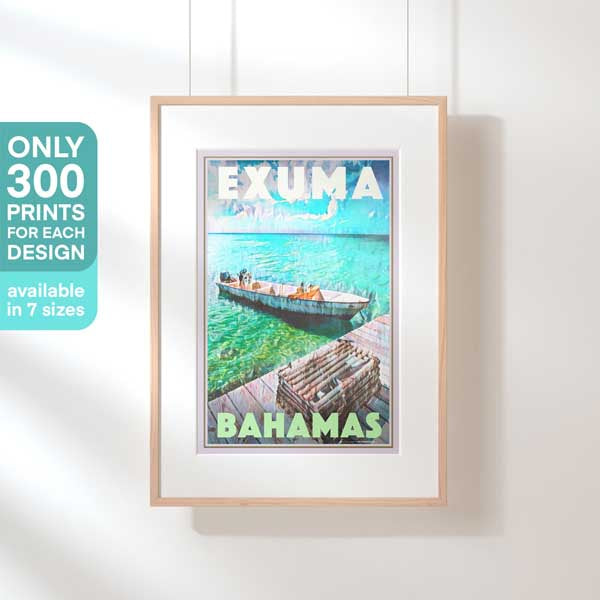 Exuma Poster Bahamas Print Exuma | Bahamas Travel Poster of Exuma – My Retro Poster