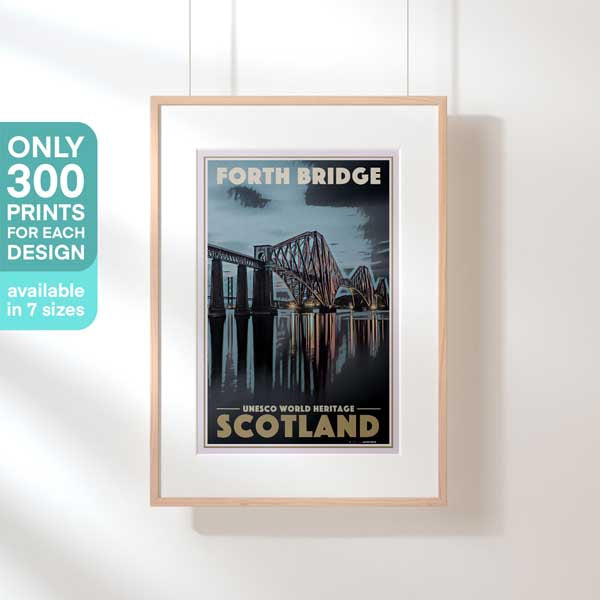 Limited Edition Scotland Gallery Wall Print of Forth bridge | 300ex