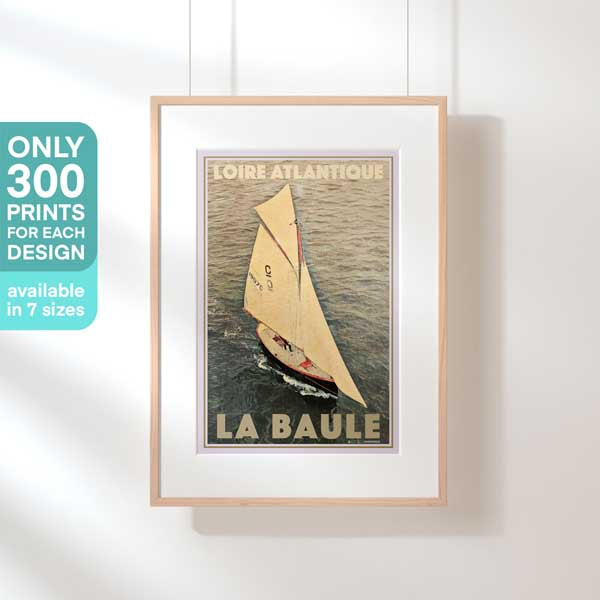 Affiche nautique classique en édition limitée de La Baule