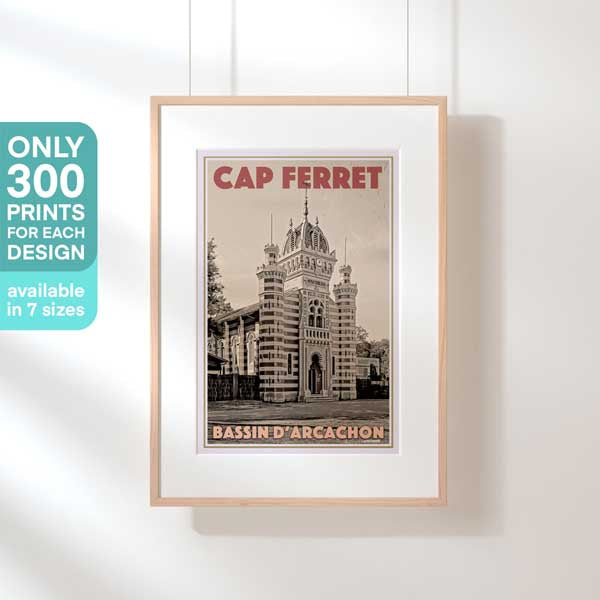 Limited Edition Cap Ferret poster Chapel | Arcachon Bay Poster