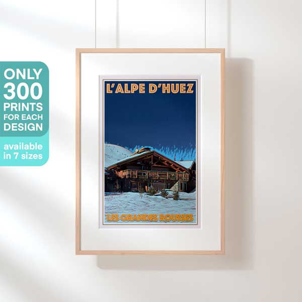 Affiche Alpe d'Huez en édition limitée | Les Grandes Rousses de Alecse | 300ex