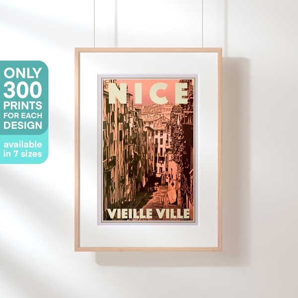 Affiche de Nice en édition limitée | Vieille ville par Alecse