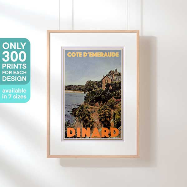 Limited Edition Emerald Coast poster of Dinard, French Brittany