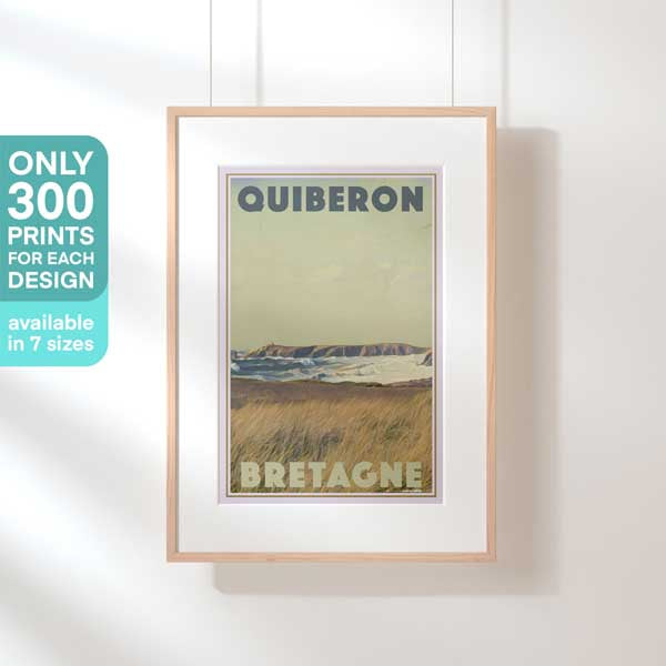 Limited Edition Quiberon Poster Bretagne | French Brittany Gallery Wall Print