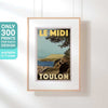 Limited Edition Toulon poster by Alecse | French Riviera Gallery Wall Print