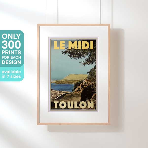 Limited Edition Toulon poster by Alecse | French Riviera Gallery Wall Print