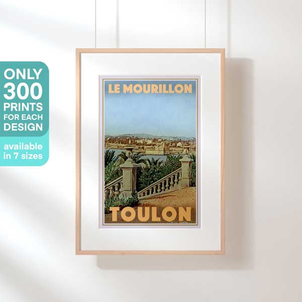 Limited Edition French riviera Classic Print of Toulon