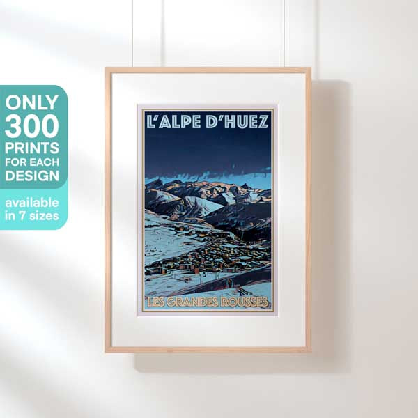Affiche Alpe d'Huez Edition Limitée par Alecse | 300ex