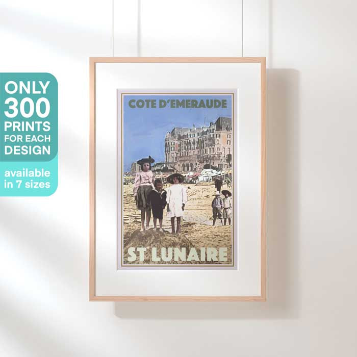 Limited Edition St Lunaire Poster Kids | France Vintage Travel Poster