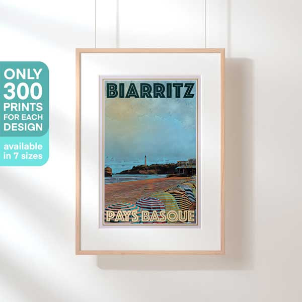 Affiche Biarritz en édition limitée