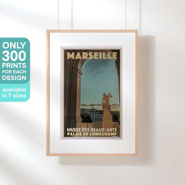 Affiche Marseille en édition limitée du Musée des Beaux-Arts