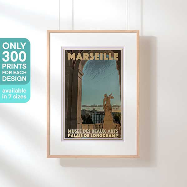 Limited Edition Marseille poster of the Fine Arts Museum