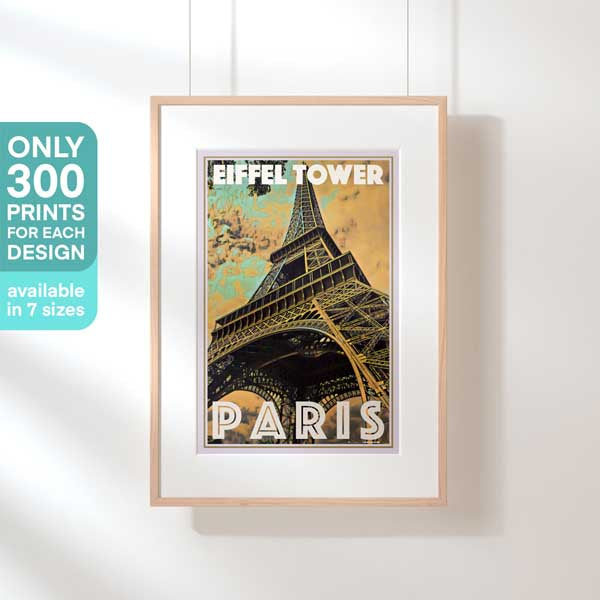 Limited Edition poster of the Eiffel Tower by Alecse