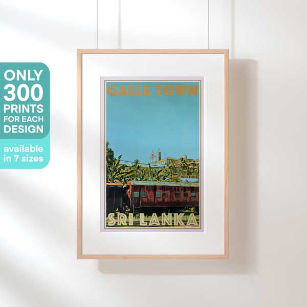 Affiche Galle Town Sri Lanka en édition limitée | 300ex