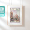 Limited Edition Geneva Poster Tram  | Swiss Travel Gallery Wall Print of Geneva
