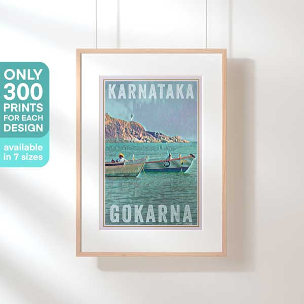 Affiche de voyage en Inde en édition limitée de Gokarna