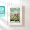 Limited Edition Classic Granada Poster of the Alhambra by Alecse