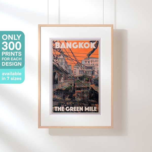 Affiche Bangkok en édition limitée | La ligne verte de Alecse | 300ex