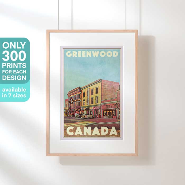 Limited Edition Canada Travel Poster of Greenwood (British Columbia)