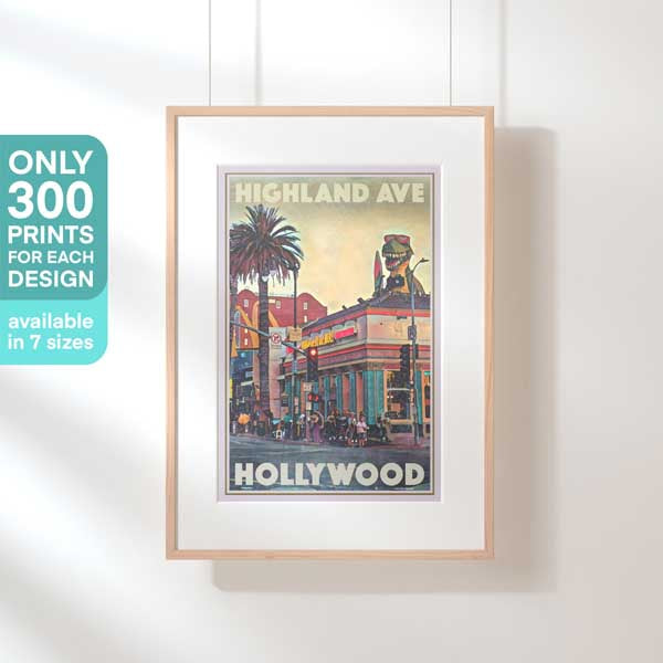 Limited Edition Los Angeles poster | Highland Avenue by Alecse