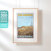 Limited Edition California Travel Poster | Hollywood Hill by Alecse