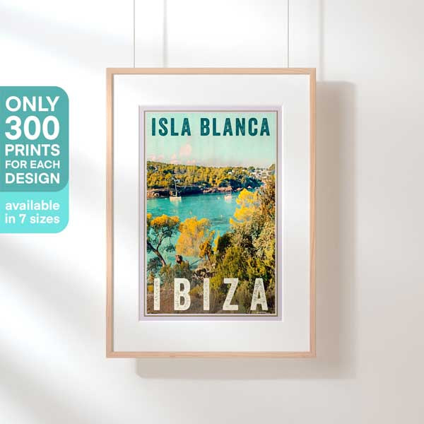 Affiche Ibiza en édition limitée Isla Blanca
