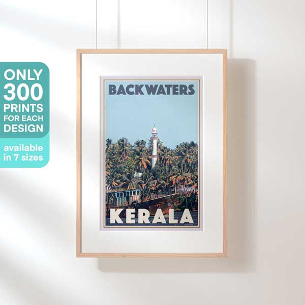 Limited Edition Kerala print of the Brackwaters
