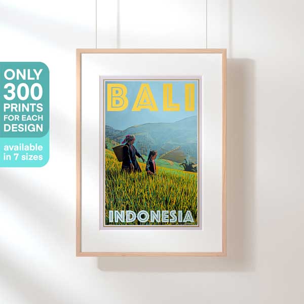 Affiche Bali en édition limitée par Alecse | 300ex