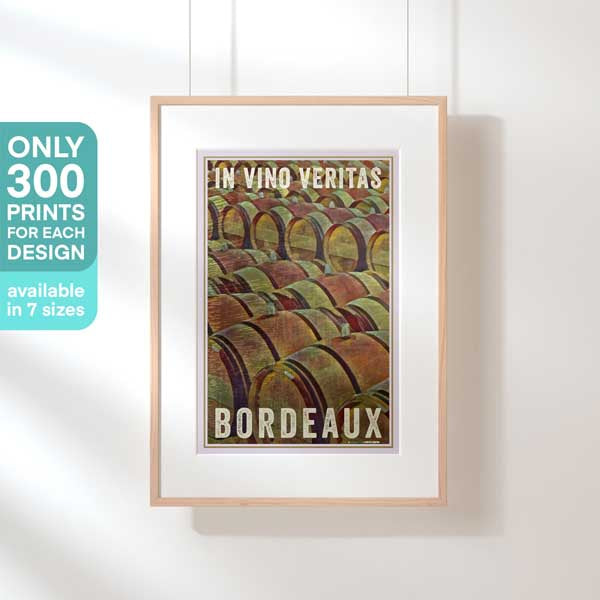 Affiche de tonneaux de vin