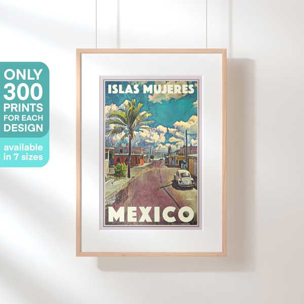 Limited Edition Islas Mujeres poster (Women Island poster of Mexico)
