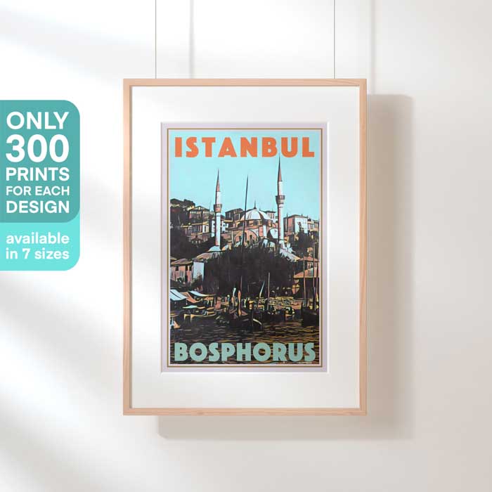 Limited Edition Turkey Travel Poster of Istanbul