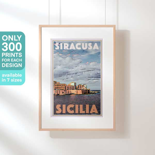 Affiche Syracuse en édition limitée par Alecse | 300ex