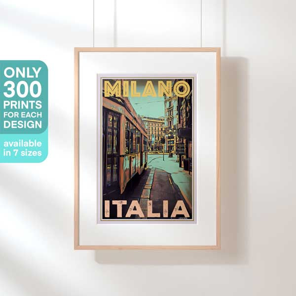 Limited Edition Tram Milano poster | 300ex