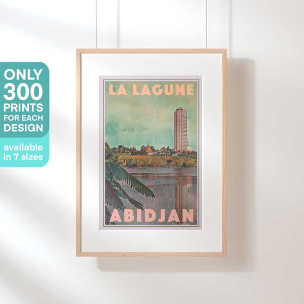 Limited Edition Ivory Coast poster of Abidjan Laguna