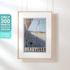 Deauville travel poster in a hanging frame highlighting the 300 copies limited edition