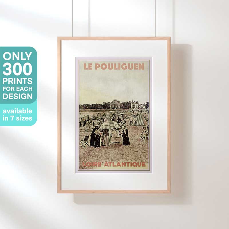 Limited Edition Le Pouliguen poster of la Baule